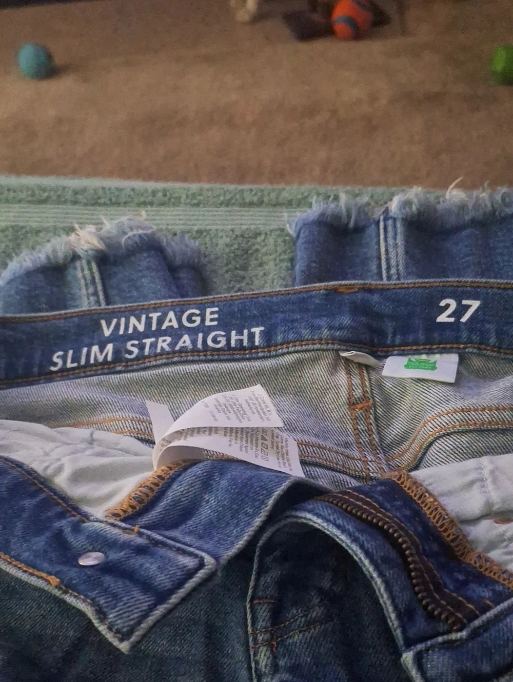 J. Crew Vintage Slim Straight Jeans - Blue